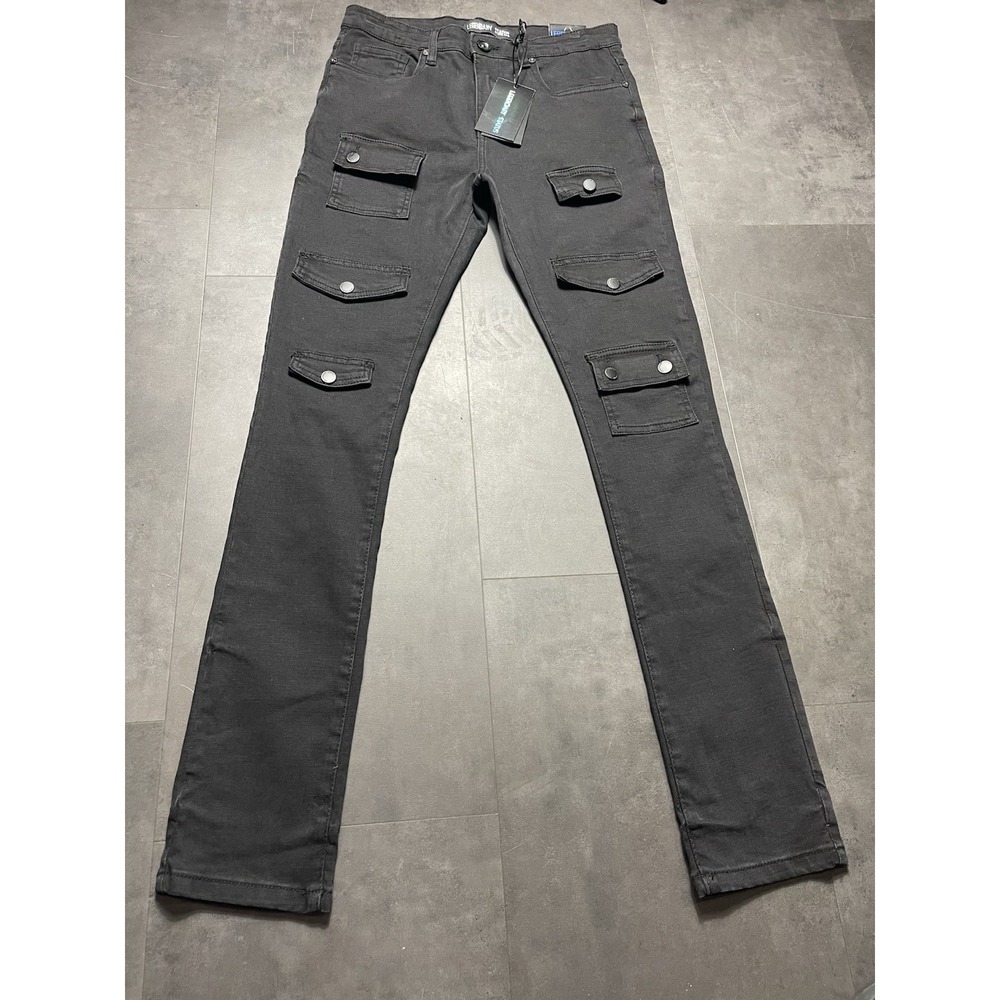 Legendary‎ Status Boy's Stretch Slim Fit Skater Jeans Black Size 20. F-164